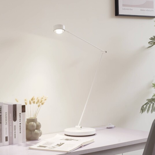 Gulvlampe Jyla Lindby Hvit / opal Stue / spisestue Metall Moderne