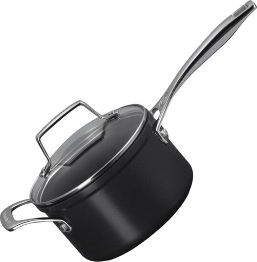 Le Creuset ENSC kasserolle med glasslokk 1,9L 16 cm black