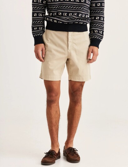 Morris Jeffrey Summer Chino Shorts 7" Beige 30