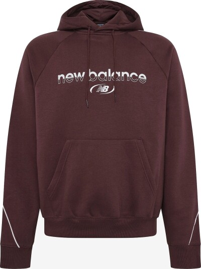 New Balance Trackside Fleece Hoodie   CHERRY LEATHER   XS