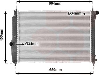 VAN WEZEL 81002067 Radiator motorkjøling VAN WEZEL 81002067 Radiator motorkjøling