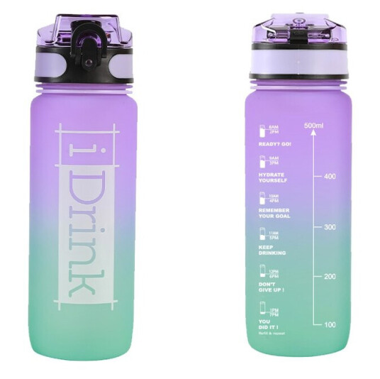 I Drink Tritan Bottle 750 ml purple and aquamarine ID2121