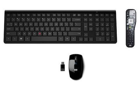 Hp 697353-051, Full-Size (100%), Trådløs, Rf Kabel-Fri, Azerty, Sort, Mus Inkludert