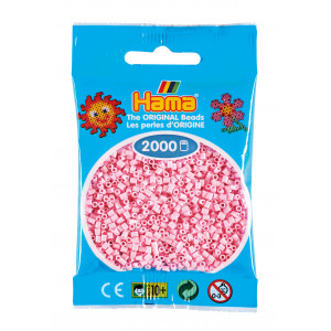 Hama Mini Perler 501-95 Pastellrosa 2000 stk Hama Mini Perler 501-95 Pastellrosa 2000 stk