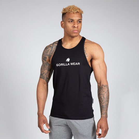 Carter Stretch Tank Top, Black Svart Small