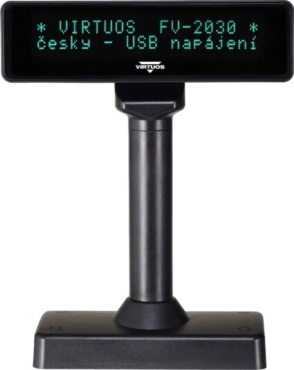 Virtuos Vfd Kundedisplay Fv-2030B 2X20 9 Mm Usb Svart