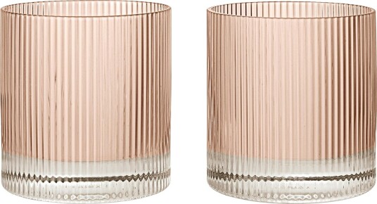 Ripple Tumblerglass 2 pk Blush