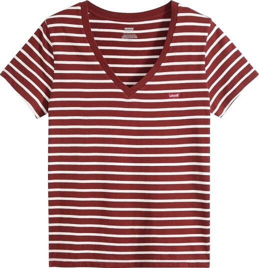 Levi's T skjorte Perfect Vneck Rød