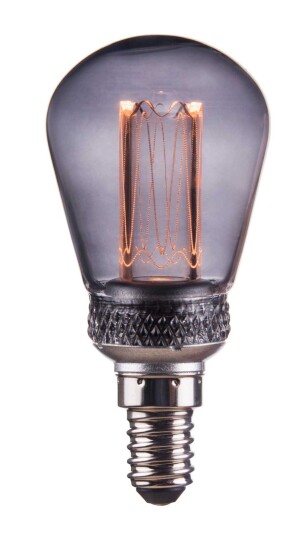 PR Home LED-pære E14 Røykgrå 45mm 1W Grå PR Home LED-pære E14 Røykgrå 45mm 1W Grå
