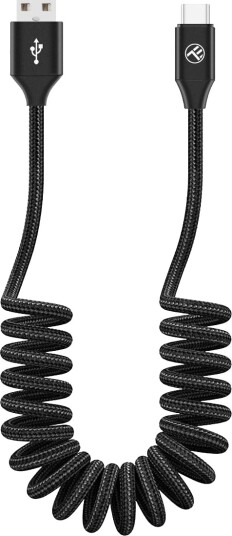 Tellur Uttrekkbar Usb-A Til Usb-C-Kabel 3A 1,8 M Svart
