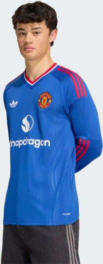 Adidas Performance Mufc A Jsy L Blue XS