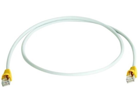 Telegärtner Patch Cable S-Ftp Cat.7 1,0 M Cable Boot Yellow Lszh Grey Cross-Over 1 M Grå