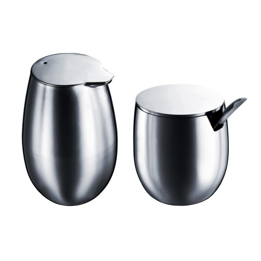 Bodum Columbia sukkerskål & fløtemugge blank Bodum Columbia sukkerskål & fløtemugge blank