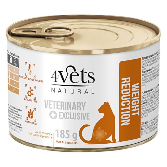 4Vets Naturlig Vektreduksjon For Katter 6 X 185 G