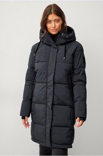 Áhkká Jakke Gold Warm Parka Matte Svart Áhkká Jakke Gold Warm Parka Matte Svart