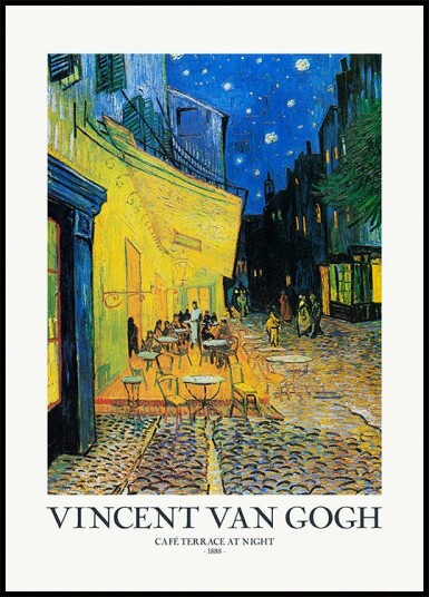 Café Terrace At Night Plakat Plakat / 100x150cm Café Terrace At Night Plakat Plakat / 100x150cm