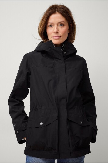 Áhkká   Jakke Jacket With Hood W   Svart