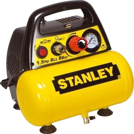 Stanley Oljefri Kompressor 6l 8bar 180l Min Stanley Oljefri Kompressor 6l 8bar 180l Min