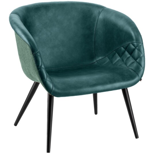 Vega VEGA Lenestol Yankee; 75x68x75.5 cm BxDxH; Sete Petroleumsblå Ramme Svart Vega VEGA Lenestol Yankee; 75x68x75.5 cm BxDxH; Sete Petroleumsblå Ramme Svart