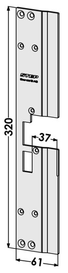 Step St198 a Stolpe For Wicona Wicstyle 77 Venstre