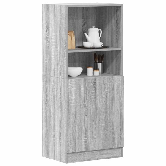  Kjøkkenskap grå sonoma 57x41,5x131,5 cm konstruert tre 8721158651570