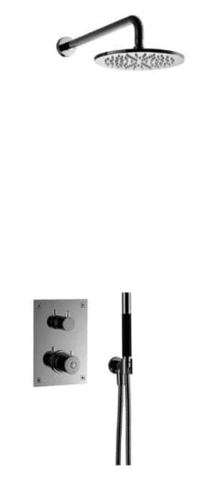 Tapwell Box7268 ED2 Takdusj Innbygging Brushed Black Chrome / Ø250mm (TA-9422574) Tapwell Box7268 ED2 Takdusj Innbygging Brushed Black Chrome / Ø250mm (TA-9422574)