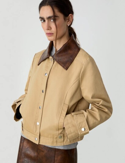 Laagam Braidy Beige Jacket - Beige - L/40 Laagam Braidy Beige Jacket - Beige - L/40
