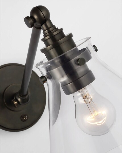 Parkington vägglampa brons/klarglas Parkington vägglampa brons/klarglas