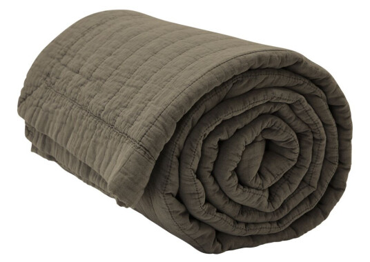 byNORD Magnhild polstret sengeteppe 160x280 cm Bark