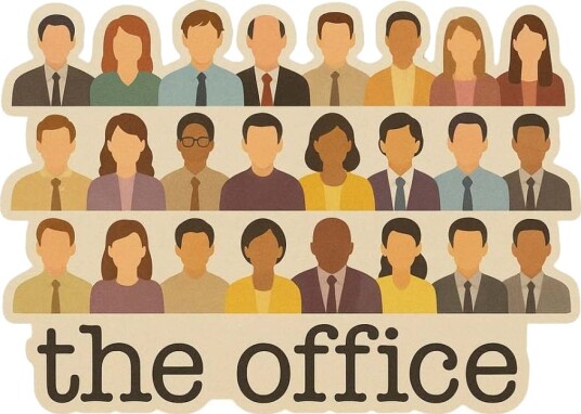 Klistremerke The Office Cast 4 Klistremerker