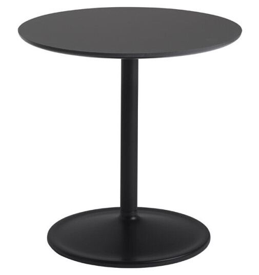 Muuto Soft sidebord Ø 48 cm Black nanolaminate H: 48 cm