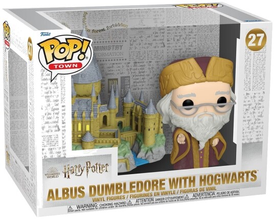Funko Harry Potter and the Sorcerer's Stone 20th Anniversary Dumbledore with Hogwarts Pop! Town 27