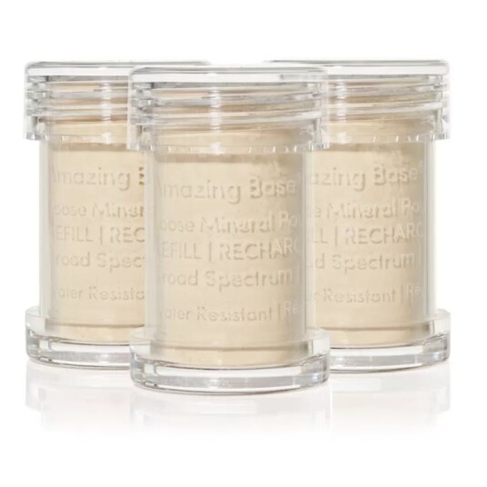 Jane Iredale Amazing Base Refill Light Beige 3 pack 3 stk Foundation Jane Iredale Amazing Base Refill Light Beige 3 pack 3 stk Foundation