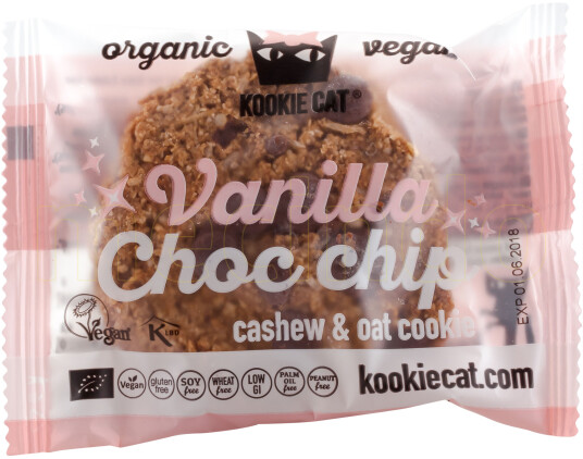 Kookie Cat Vanilla Choc Chip Ø 50g Kookie Cat Vanilla Choc Chip Ø 50g
