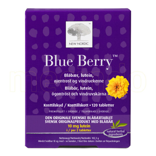 New Nordic Blue Berry Original 120 Tabletter New Nordic Blue Berry Original 120 Tabletter