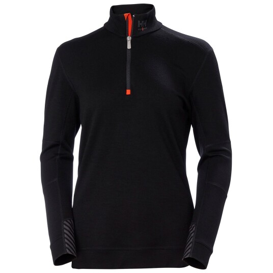 HH Workwear Workwear Helly Hansen Dame Lifa Merinoull Undertr?ye Med Halv Glidel?s Svart XL HH Workwear Workwear Helly Hansen Dame Lifa Merinoull Undertr?ye Med Halv Glidel?s Svart XL