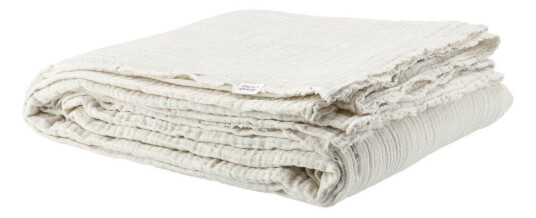 Scandi Living Breeze sengeteppe 160 x 260 cm Offwhite