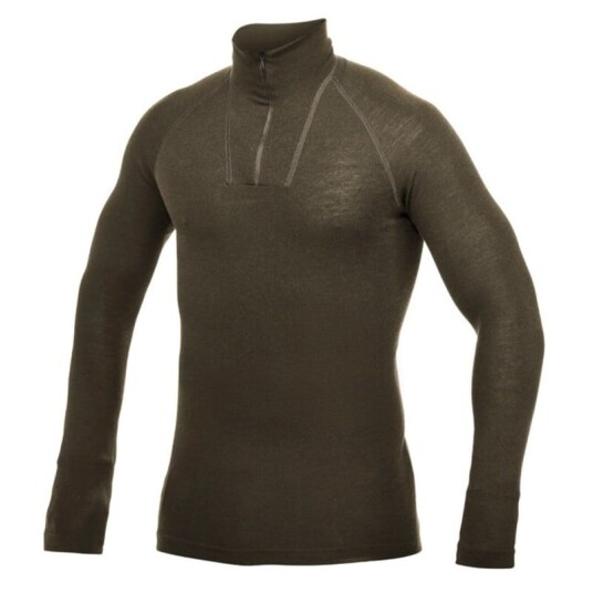 Woolpower Men's Zip Turtleneck Lite Grønn XS Man Woolpower Men's Zip Turtleneck Lite Grønn XS Man