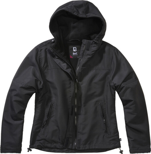 Brandit Windbreaker Frontzip Damejakke L Svart Brandit Windbreaker Frontzip Damejakke L Svart