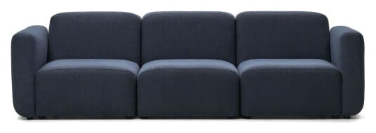 Kave Home Neom 3-pers. Sofa m. chaiselong, Venstrevendt, Blå Unoliving