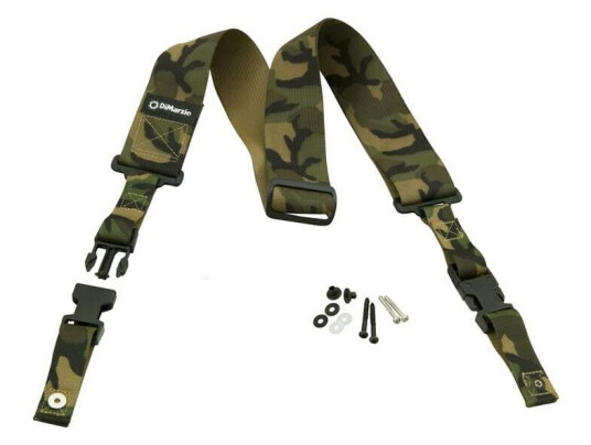 Dimarzio Dd2200cm 2" Cliplock Strap Cordura Camouflage