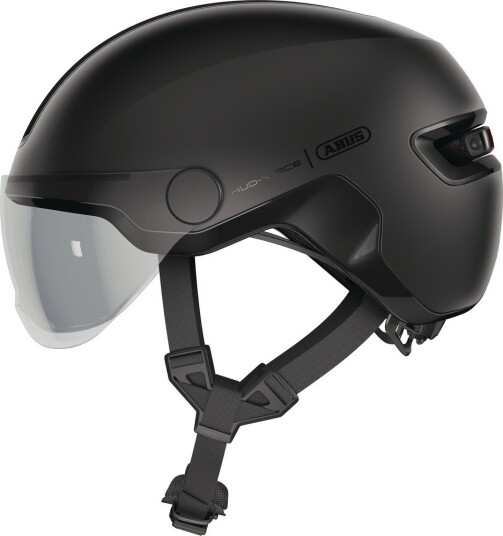 ABUS HUD Y ACE sykkelhjelm LED Velvet Black ABUS HUD Y ACE sykkelhjelm LED Velvet Black