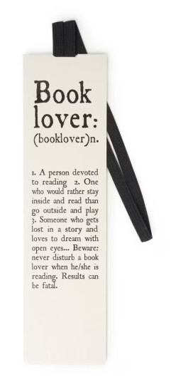 Bokmerke med elastisk Band Book Lover