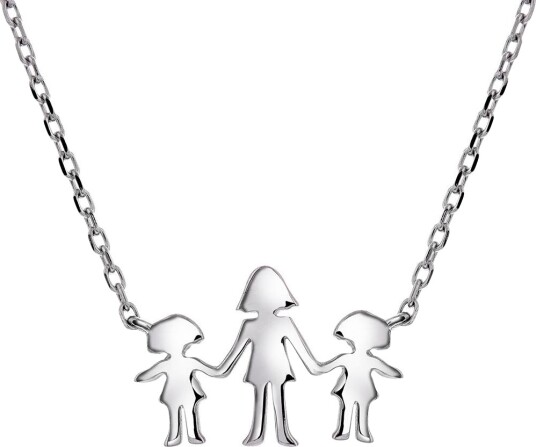 Pan Jewelry Familiesmykke i 925 sølv med mor og to døtre