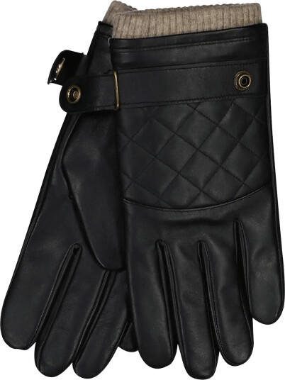 Gant Lambskin Quilted Gloves - Black - XL