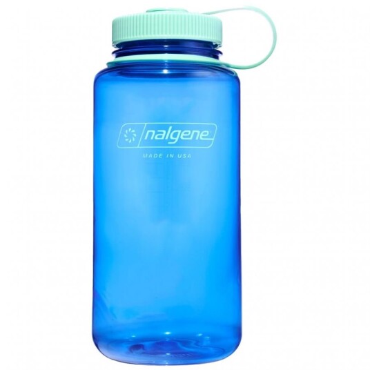 Nalgene wide mouth sustain Drikkeflaske 1000 ml Cornflower Blue 1000ml