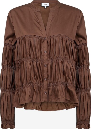 Levete Room - Skjorte Lr-Isla Solid 146 - Brun
