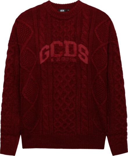 Gcds Dame Strikkevarer Rød 2XL, Gcds Dame Strikkevarer Rød 2XL,