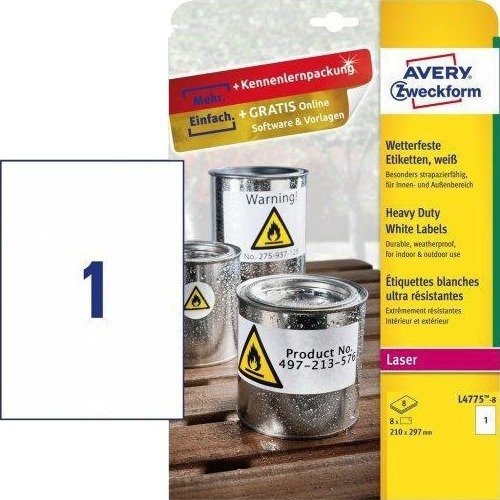 AVERY Printer Label White