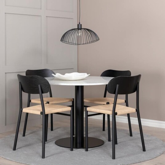 Spisegruppe Venture Home Razzia med 4stk Polly Stoler